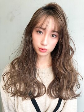 アルバム 銀座(ALBUM GINZA) ゆるロング_ホワイトアッシュエアリーミディ_88212