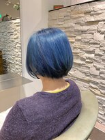 ヘアアンドメイク オプシス(Hair&Make OPSIS) ダブルカラーで作る！　鮮やか”ブルー”♪