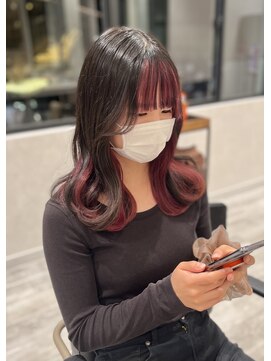 アッシュ 八王子店(Ash) インナーカラー/ピンク/ブリーチ/ダブルカラー/イルミナ/学割