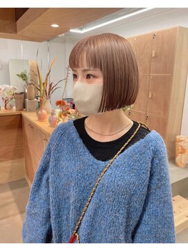 バド(bado) ミルクティーベージュボブ