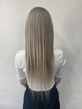 プルエクステのお店ネクスト(NEXT) #プルエクステ #ダイヤモンド毛質 #グレー #ホワイト #シルバー