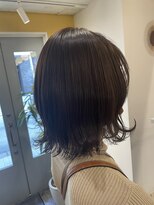 ムーン(moon) #前髪カタログ#顔型別ヘアスタイル特集#インナーグレージュ