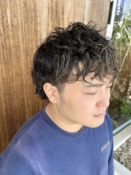 シャポン ウルフスタイル × デザインパーマ