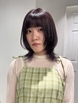 ゼスト 八王子店(ZEST)&nbsp;ブリーチなしラベンダー/ミディアムウルフ【佐々木麻衣】