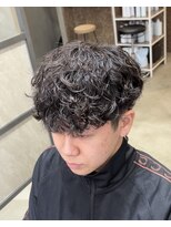 スイッチ(men's SWITCH)&nbsp;シャドウ無造作パーマ刈り上げレイヤーショートツーブロック