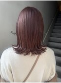 レッドバイオレットカラー 赤髪 レッドカラー パープルカラー