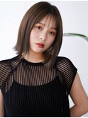 ☆ミニボブ鎖骨ミディアムボブかきあげボブウルフボブパーマ小顔