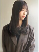 エル セルカ 高田馬場(el CERCA)&nbsp;オリーブブラウン×レイヤーカット