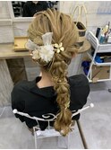 編みおろし☆水引きアレンジ