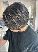 MEN’S HAIR/サーフカール/刈り上げセンターパート/佐賀
