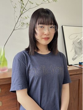 ヘアー アイス 御器所本店(HAIR ICI) 顔周りレイヤーカットボブ透明感カラー