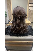 ブゾン(buZon)&nbsp;【buZonブゾン】ロープ編みハーフアップ