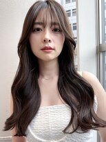 ミンクス 青山店(MINX)&nbsp;【MINX】顔まわり似合わせカット＋暗めカラーロング_表参道