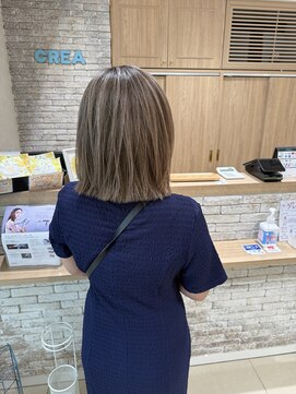 クレア 上大岡(CREA) 白髪ぼかしハイライト縮毛矯正ダブルカラー髪質改善30代40代50代