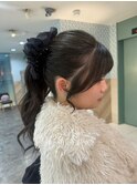 大人ポニーテール