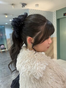 大人ポニーテール