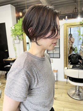 ヌード(NUDE) NUDE30代40代ハンサムショート大人ショートボブ前髪なしショート