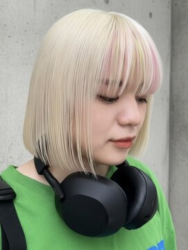 プネル(punel) アンブレラカラー　ホワイトブロンド　デザインカラー　原宿