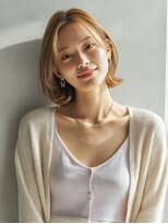 ロッソ 大橋店(Rosso) 明るめベージュの耳かけボブ【大橋】