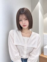 フォト 新宿三丁目(foto)&nbsp;髪質改善縮毛矯正地毛風ストレート切りっぱなしボブ