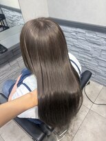 ロンドルピナス 小倉(Lond Lupinus) 縮毛矯正/ワンホンレイヤー/ミルクティーブランド/ダークブルー