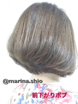 マリーナヘアー(marina hair) 前下がり ボブ☆