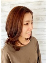 エイムコーゾー美容室(AiM KOZO)&nbsp;柔らかめのセミディ