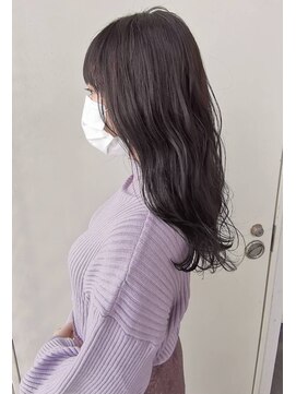 ジーナ 銀座(Zina) かきあげロング/マロンベージュ/逆三角/髪質改善【Zina銀座】