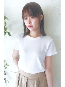 コンビネーション(combination) 縮毛矯正対応スタイル　美髪　ストレート　アッシュベージュ