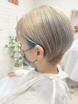 ニコヘアー(niko hair) カラーメッシュブロンド