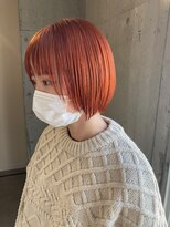 ラニヘアサロン(lani hair salon) アプリコットオレンジ/韓国/くびれヘアビタミンカラー
