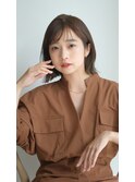 外ハネボブ×束感ショート×シースルーバング×フレンチガーリー