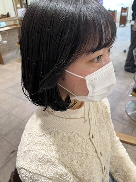 ネオリーブカップ 町田店(Neolive capu) 黒髪ボブ * タンバルモリ風【ボブスタイル/韓国風スタイル】