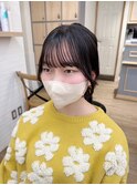 韓国前髪顔周り×小顔黒髪[横浜/縮毛矯正/前髪縮毛矯正]
