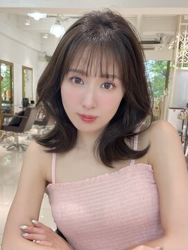 フォルテ 表参道店(FORTE) 【フォルテ千鶴】大人可愛いセミディ/カール/シアーカラー