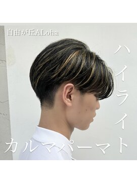 アロハ(ALoha) 《　メンズ　》ハイライト×カルマパーマ