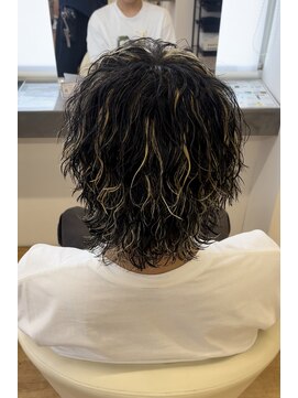 ビカム 名駅(become) メッシュツイストスパイラルパーマウルフ