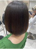 ボブでも、癖毛じゃなくても髪質改善ストレート　【戸塚】
