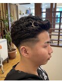 刈り上げ×オールバック