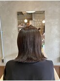 オリーブ系シンプルボブ