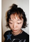 ハイライトデザインボブパーマ