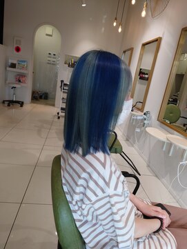 ルクール ヘアー プレジー(Le Coeur HAIR Plaisir) 青×アッシュシルバー