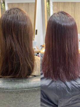 オッジバイケンジ(oggi by KENJE) 縮毛矯正/暖色カラー/ひふみ