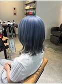 切りっぱなしボブ×ペールブルー