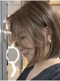 クラゲヘアー/小顔に見せるヘア/ココアベージュ/銀座駅