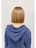 切りっぱなしボブ×ミルクティーベージュ【渡辺俊弥】梅田
