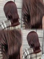 ロックス バイ マグ 松本(rocks BY MAG)&nbsp;イエベ高発色ブリーチ無しダブルカラーワインレッド