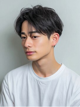 クリックプラス 小倉(Click plus) 小倉/刈り上げセンターパート/波巻きツイストスパイラル