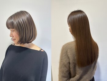 ヘアースタジオ ゼン カロン(Hair studio Zen kalon)の写真/【四条烏丸2分/髪質改善】白髪を活かしおしゃれにダメージを抑えた上質な大人の白髪ぼかしカラーをお届け！