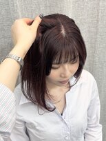 シベルバレー 横浜(sibell)&nbsp;20代30代切りっぱなしボブタッセルボブ顔周りレイヤーオリーブ